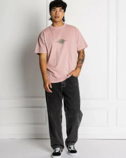 Rhythm Flame Printed Vintage T-Shirt Mauve Online