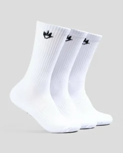Afends Flame Socks 3 Pack White Best