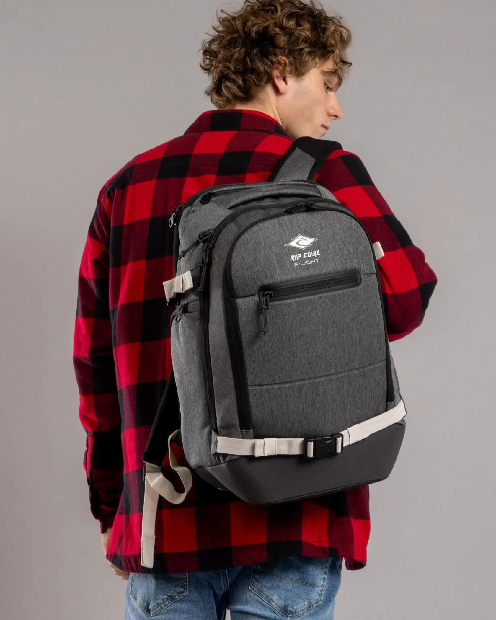 Rip Curl F-Light Posse 35L Classic Surf Backpack Grey Marle New