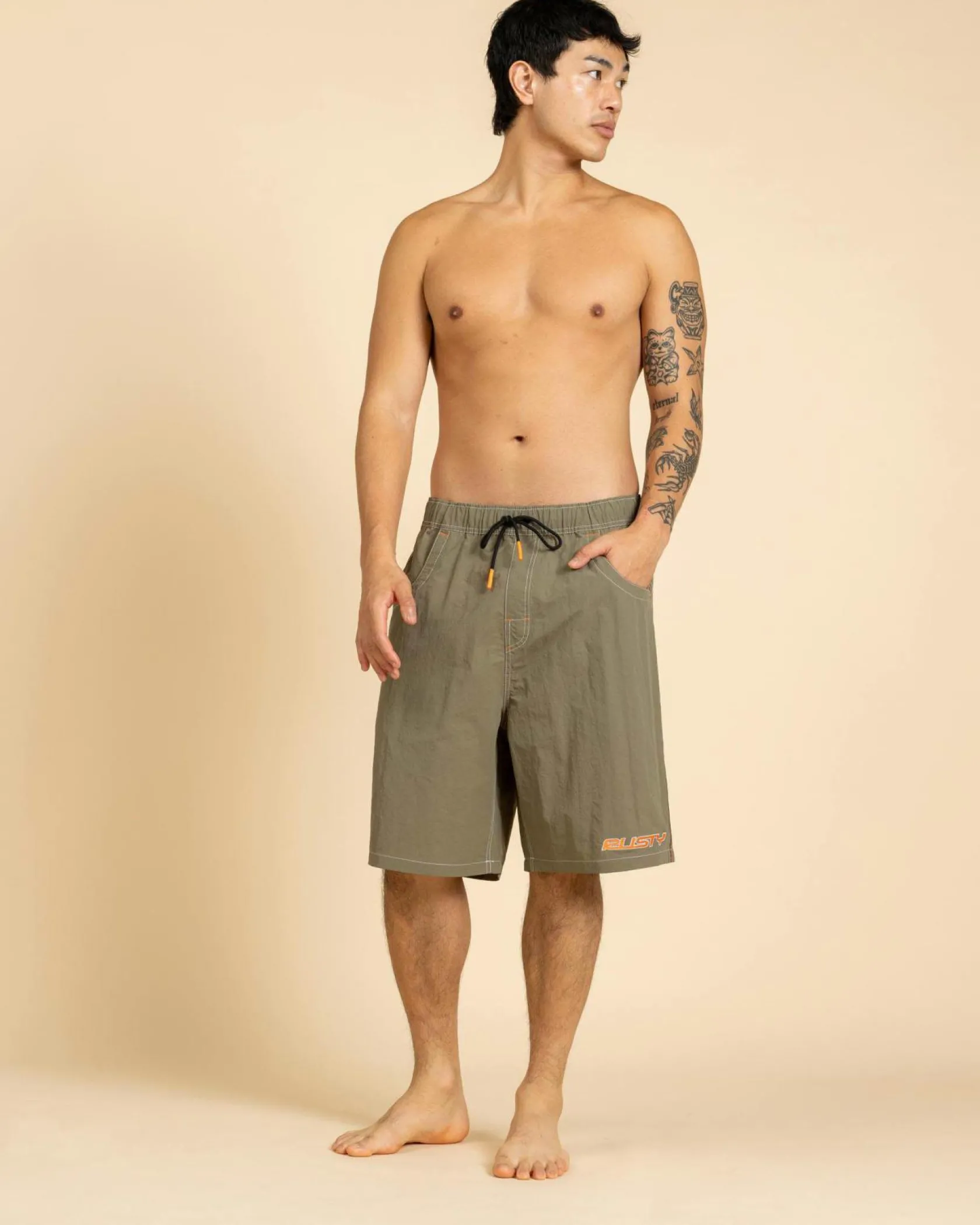 Rusty Flip Daddy Board Shorts Savana 1 Best