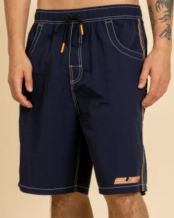 Rusty Flip Daddy Board Shorts Navy Blue 1 Clearance