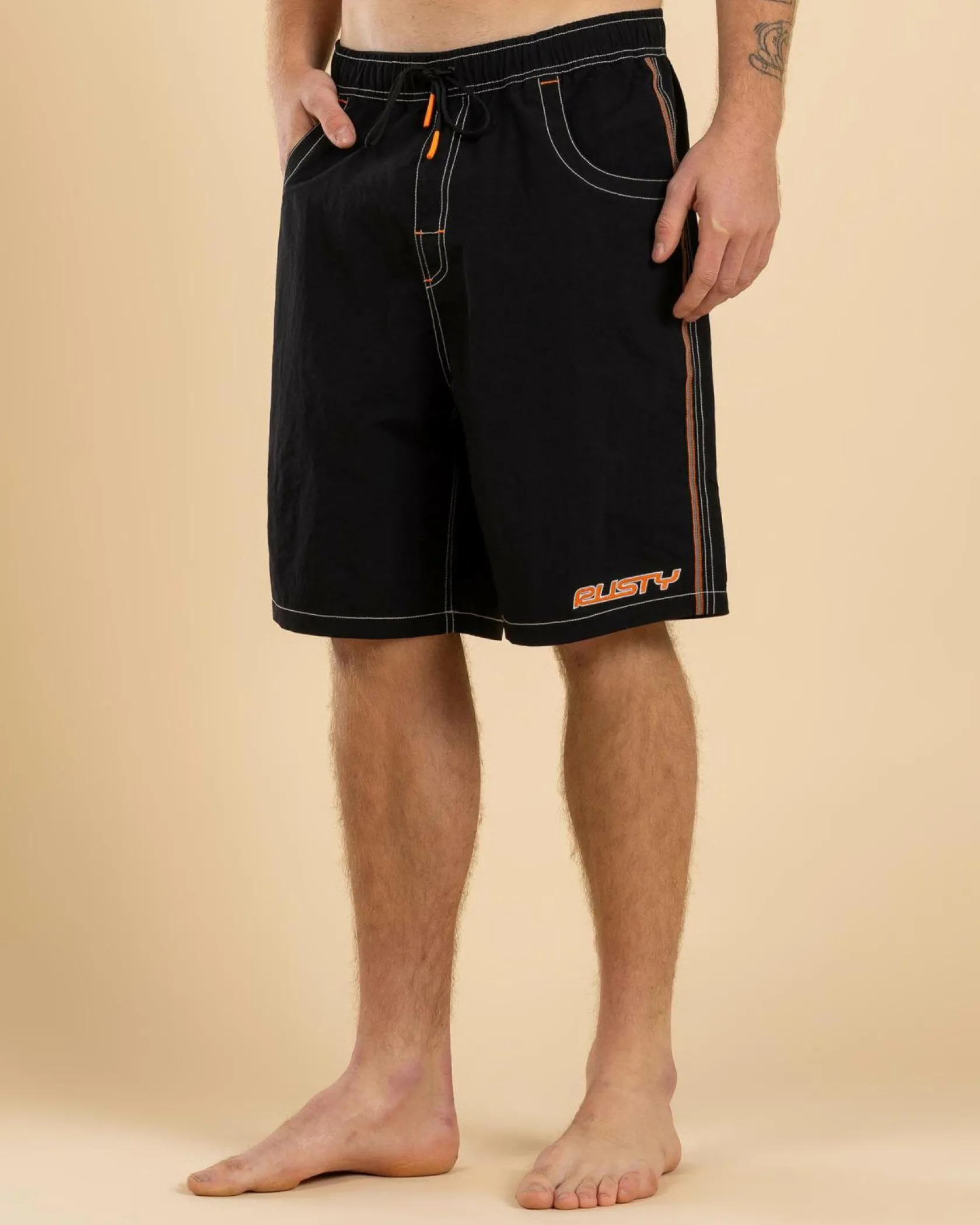 Rusty Flip Daddy Board Shorts Black 2 Clearance
