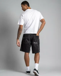 Rusty Flip Daddy Cord Shorts Coal Discount