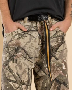 Rusty Flip Daddy Web Belt Black/persimmon Orange Hot