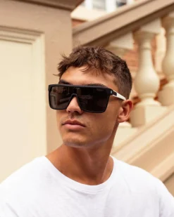 Spy Flynn Sunglasses Mtblk/wht Discount