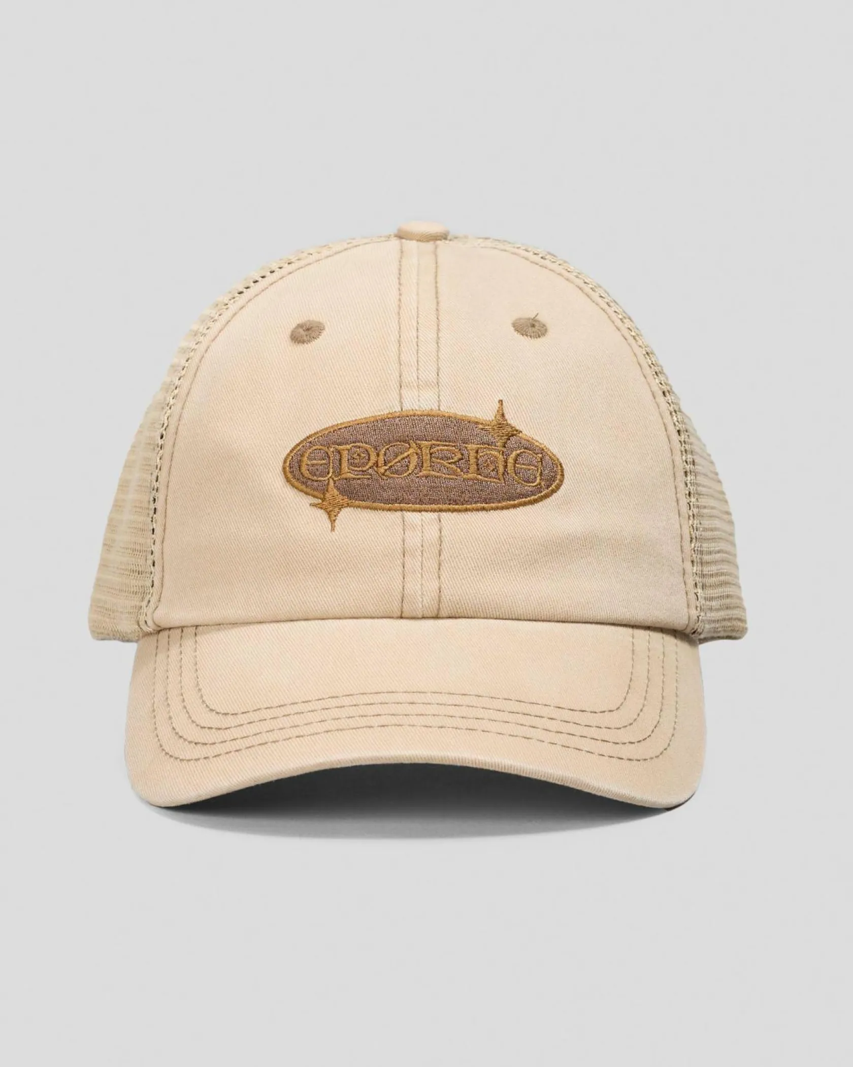 EPOKHE Folklore Trucker Cap Heavy Wash Light Khaki Discount