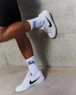 Nike Force 58 Premium Leather Shoes White/black-white-white Discount