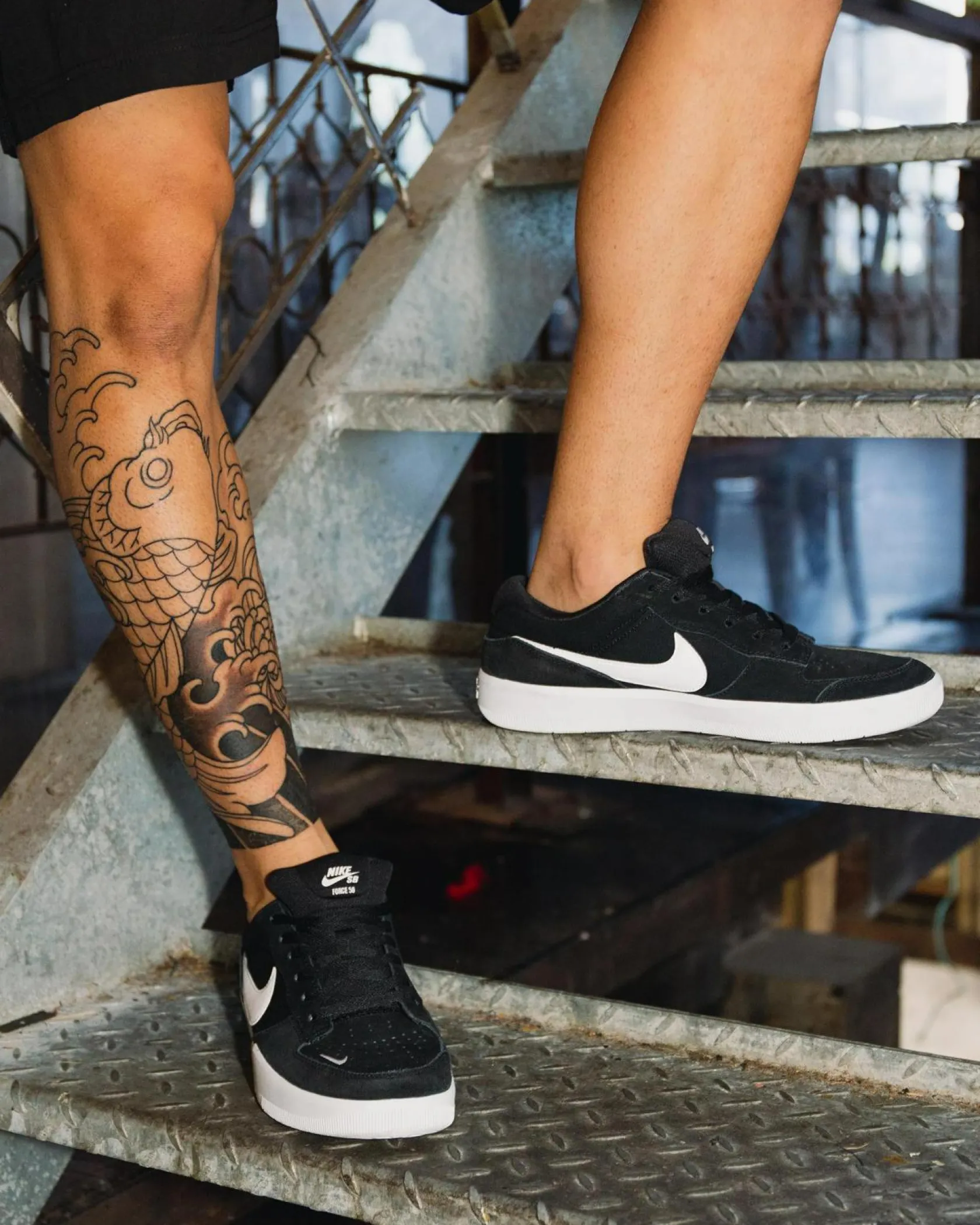 Nike Force 58 Shoes Black/white-black Discount