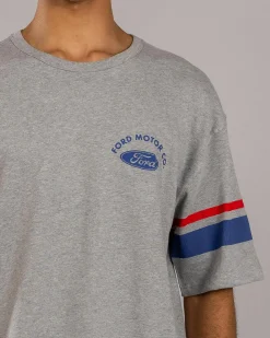 Brixton Ford Truck Country Jersey T-Shirt Heather Grey Outlet