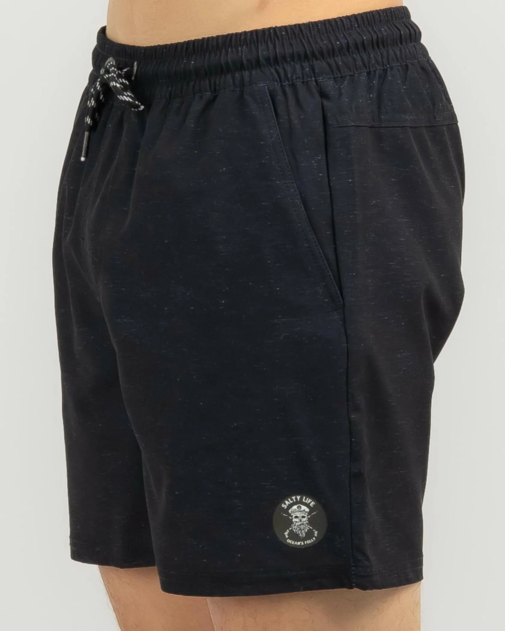 Salty Life Formal Elastic Waist Shorts Black Best