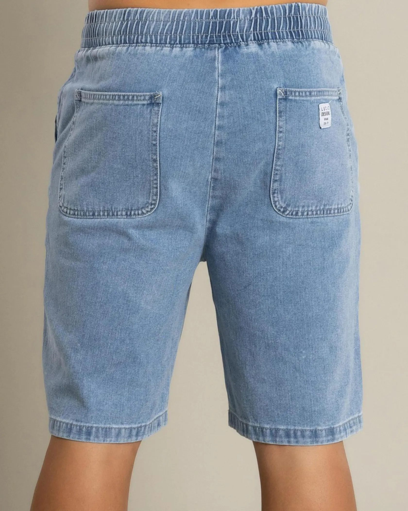 Lucid Format Denim Walk Shorts Light Blue