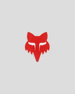 Fox Head 4" Sticker Red New