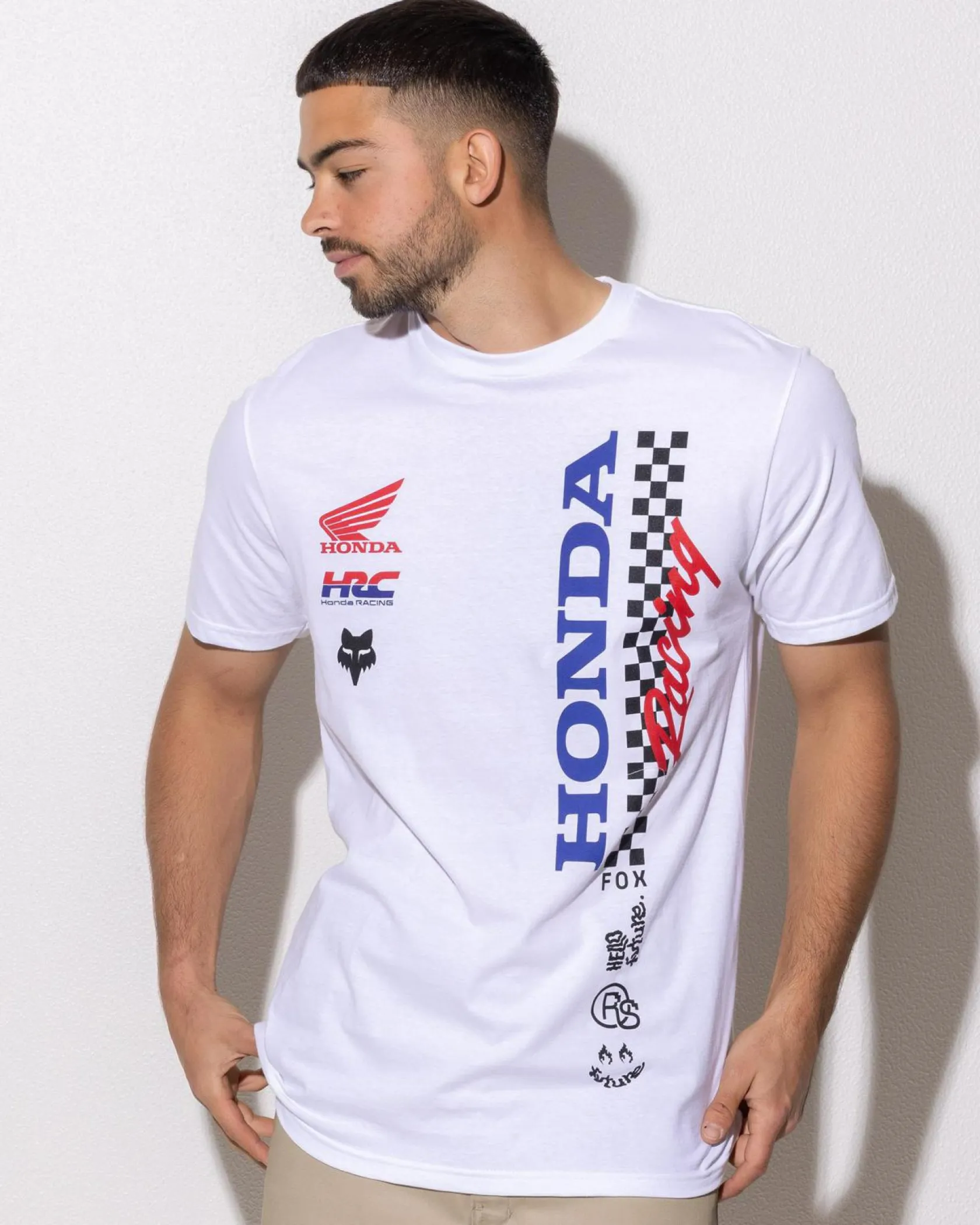 Fox X Honda T-Shirt Optical White New