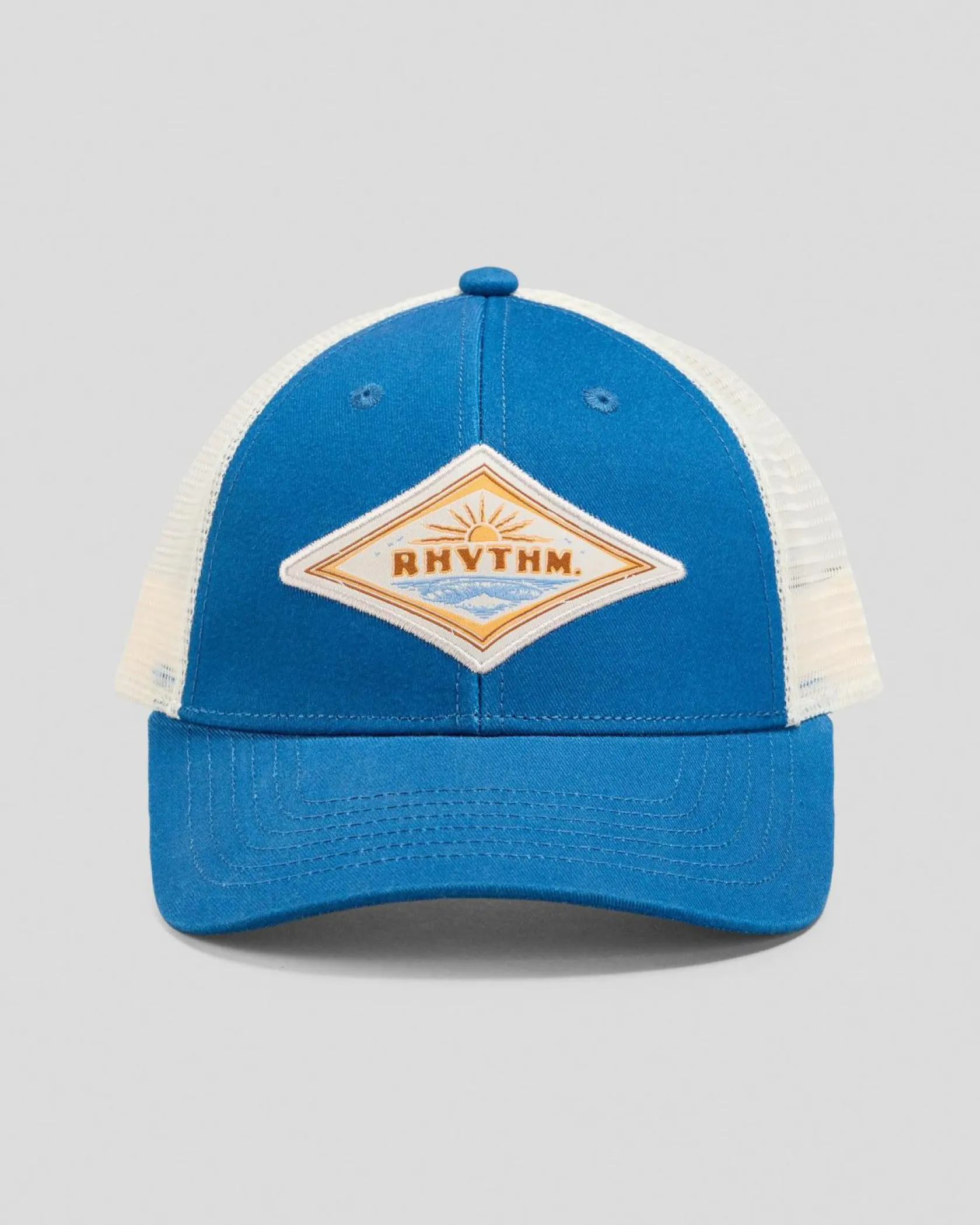 Rhythm Frame Trucker Cap Blue Discount