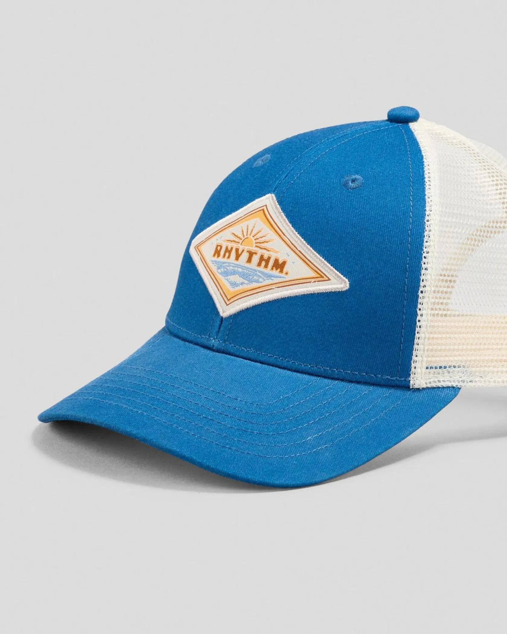 Rhythm Frame Trucker Cap Blue Discount