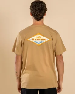 Rhythm Frame T-Shirt Macadamia Discount