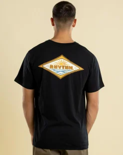 Rhythm Frame T-Shirt Vintage Black Online