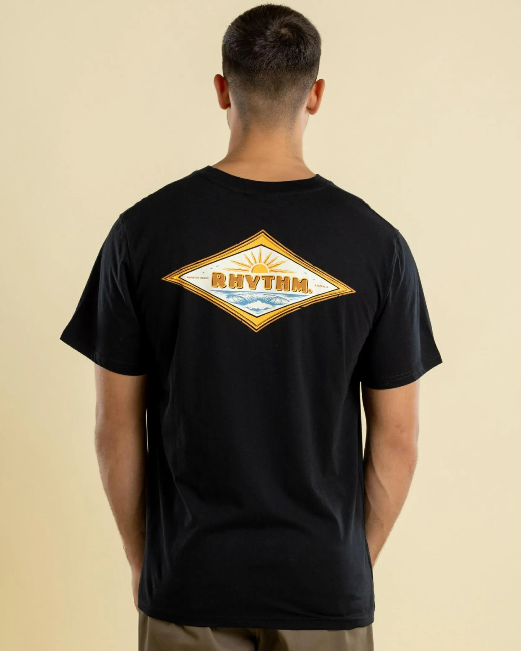 Rhythm Frame T-Shirt Vintage Black Online