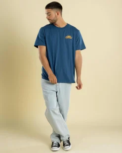 Rhythm Frame T-Shirt Vintage Blue Hot