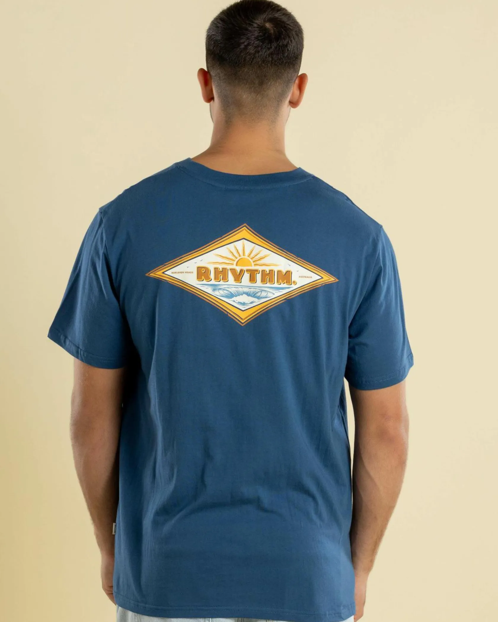 Rhythm Frame T-Shirt Vintage Blue Hot