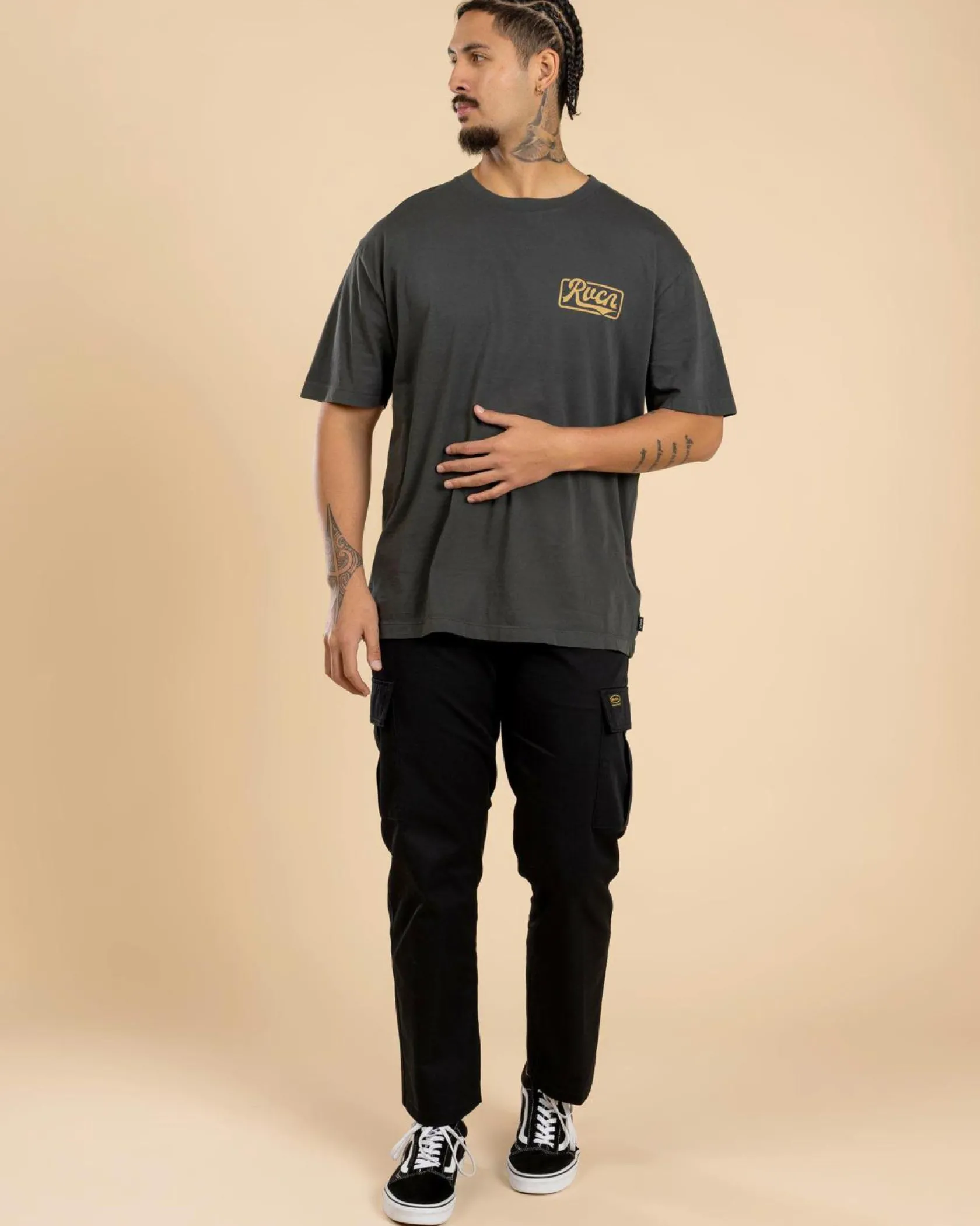 RVCA Frame Up T-Shirt Pirate Black