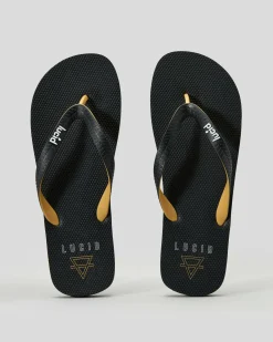 Lucid Framework Thongs Black/tan Hot