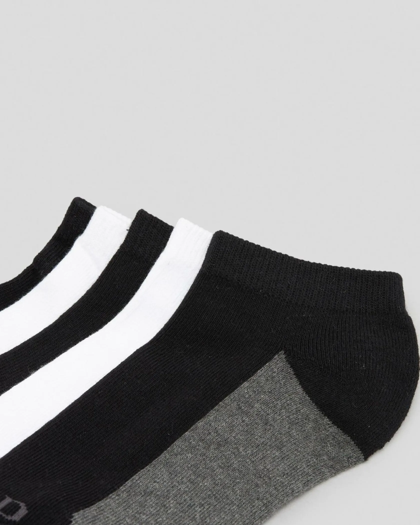 Lucid Fuzzled Ankle Socks 5 Pack White/black Hot
