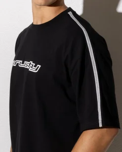 Rusty Gaffa Taped Short Sleeve T-Shirt Black Online