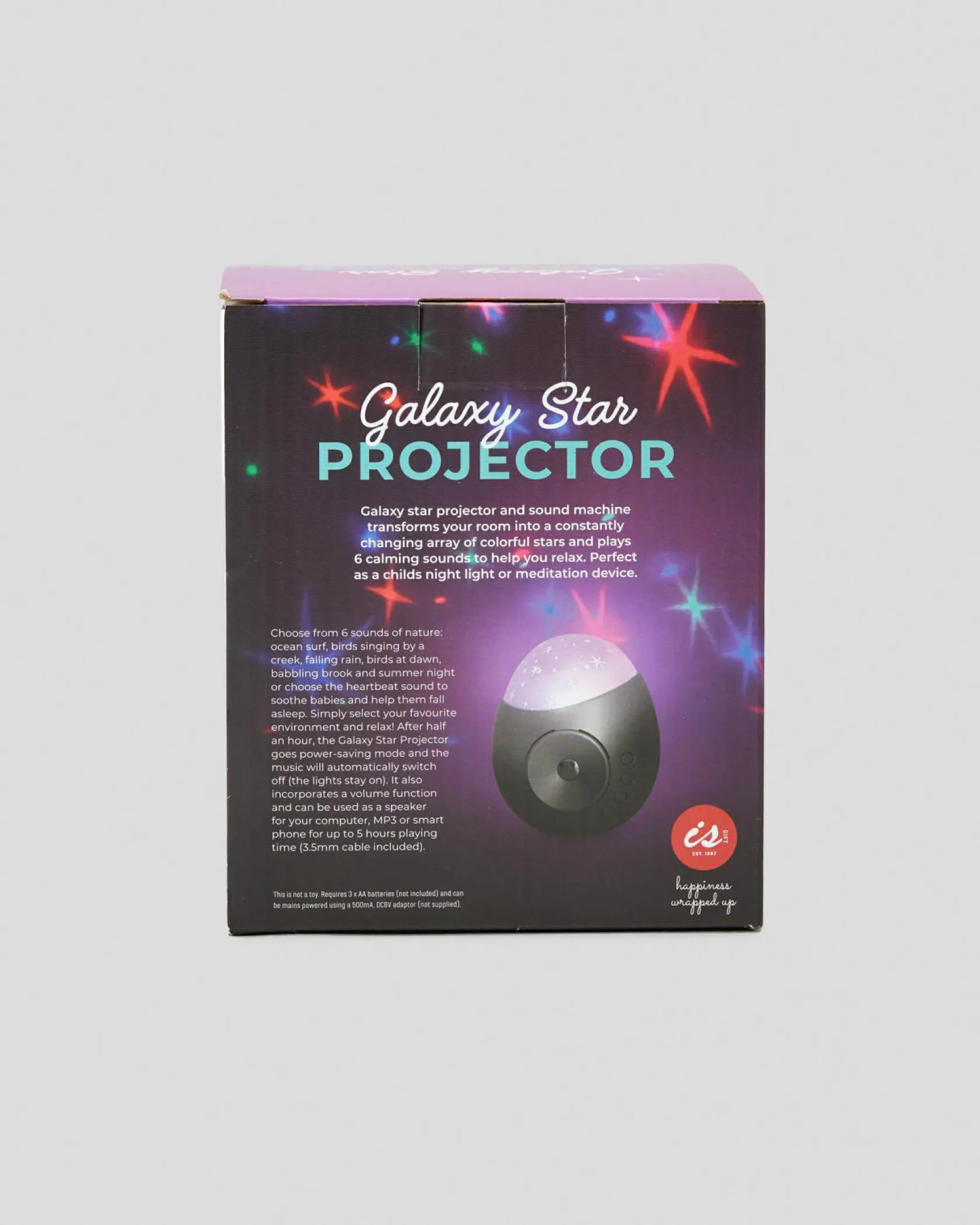 Get It Now Galaxy Star Projector & Sound Machine Silver Best