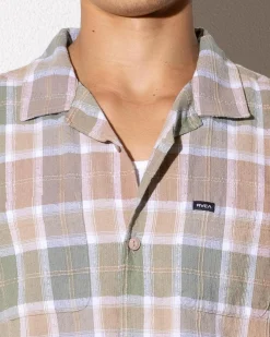 RVCA Gazzy Short Sleeve Shirt Multi New