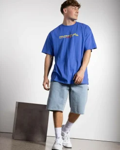 Rusty Generation T-Shirt Blue Regatta New