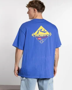 Rusty Generation T-Shirt Blue Regatta New