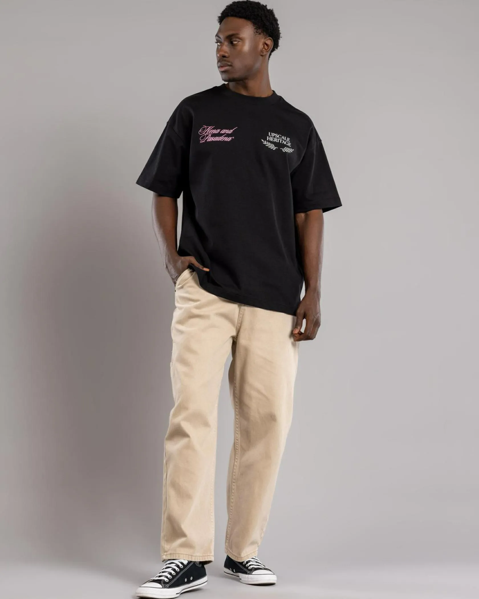 Nena & Pasadena Gentleman Raptor T-Shirt Jet Black
