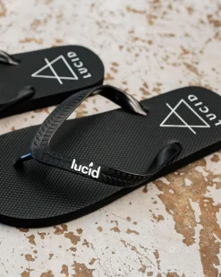 Lucid Geomet Thongs Black/white Discount