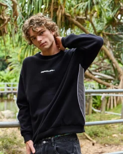 Rip Curl Giant Prawn Crew Sweatshirt Black Hot