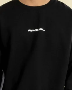 Rip Curl Giant Prawn Crew Sweatshirt Black Hot
