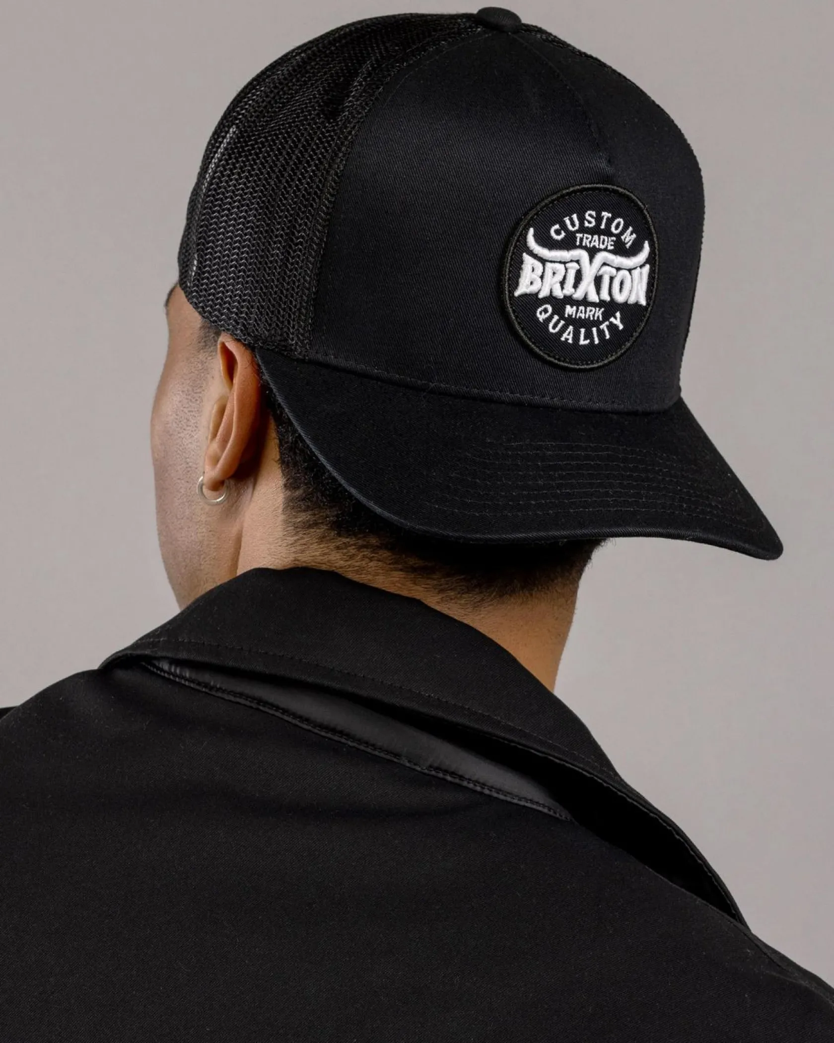 Brixton Gibson Trucker Cap Black/black Sale