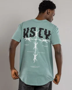 Kiss Chacey Glacier Dual Curved T-Shirt Pigment Trooper Discount