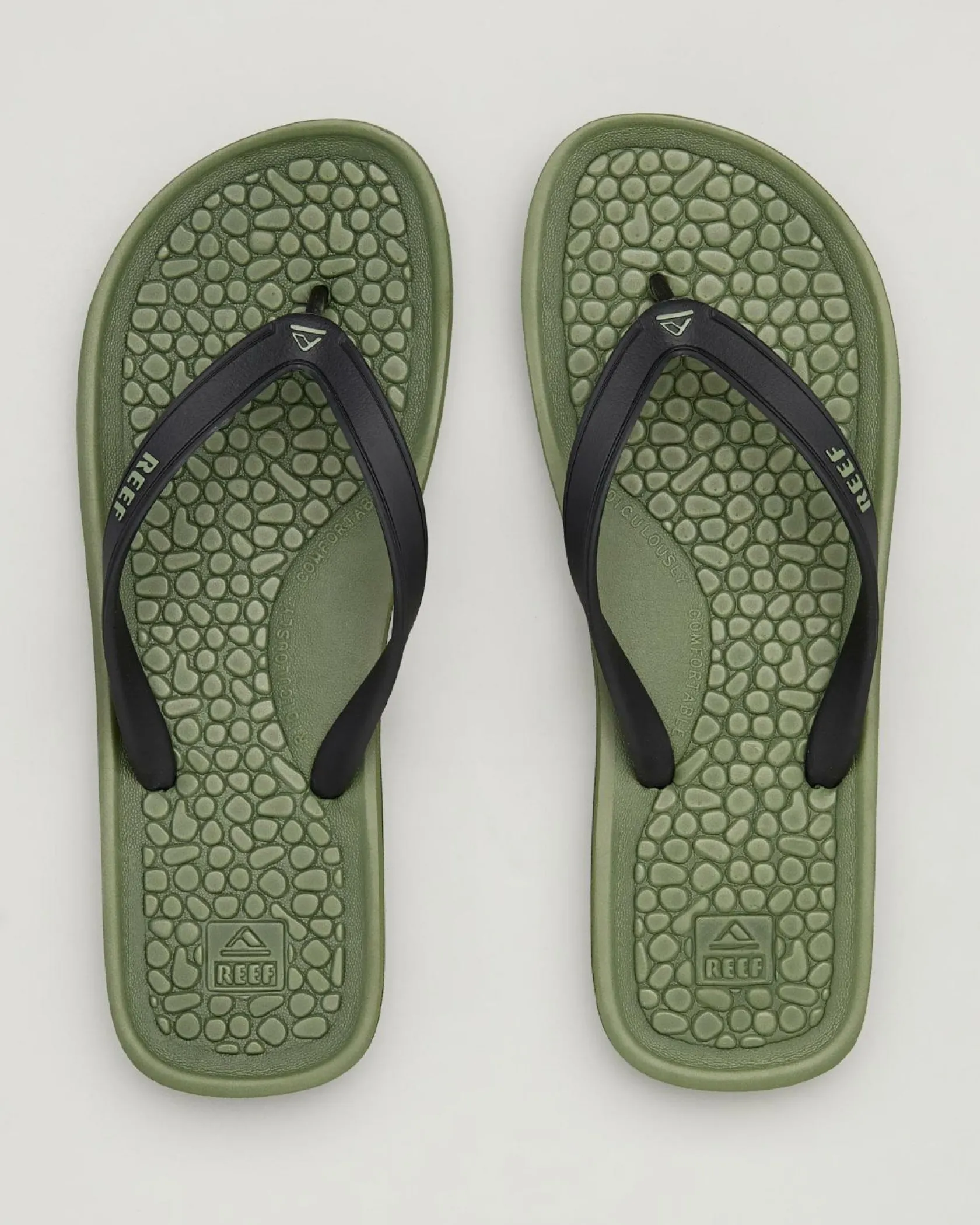 Reef G-land Thongs Olive/black Best