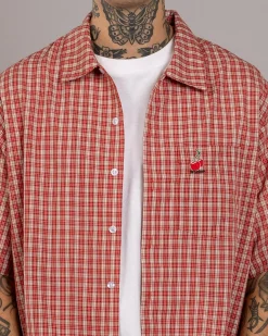 Worship Supplies Glazed And Confused Short Sleeve Shirt Cherry Red