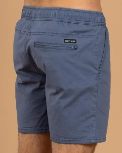 Salty Life Glint Elastic Waist Shorts Washed Navy Best
