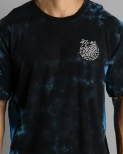 Santa Cruz Glow Dot Mono T-Shirt Black Tie Dye Outlet