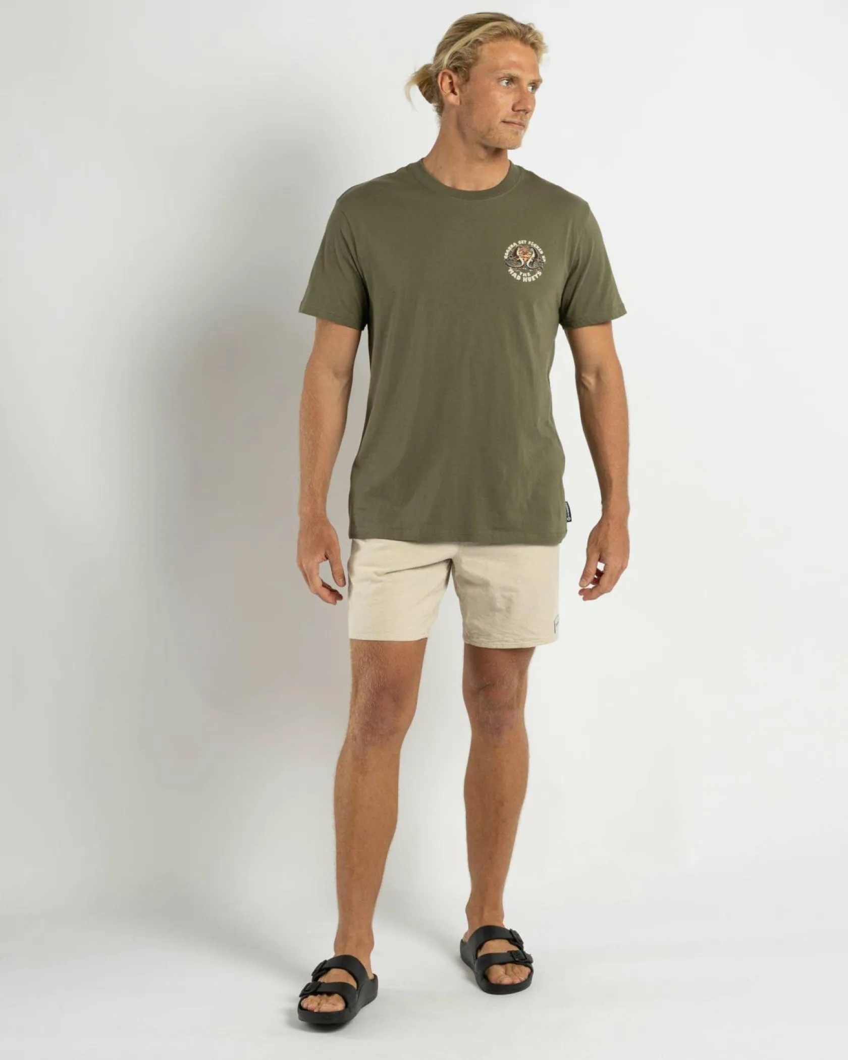 The Mad Hueys Goanna Get Fkd Up T-Shirt Olive Online