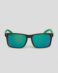 Carve Goblin Polarised Sunglasses Black/green Discount