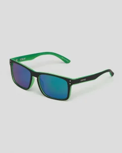 Carve Goblin Polarised Sunglasses Black/green Discount