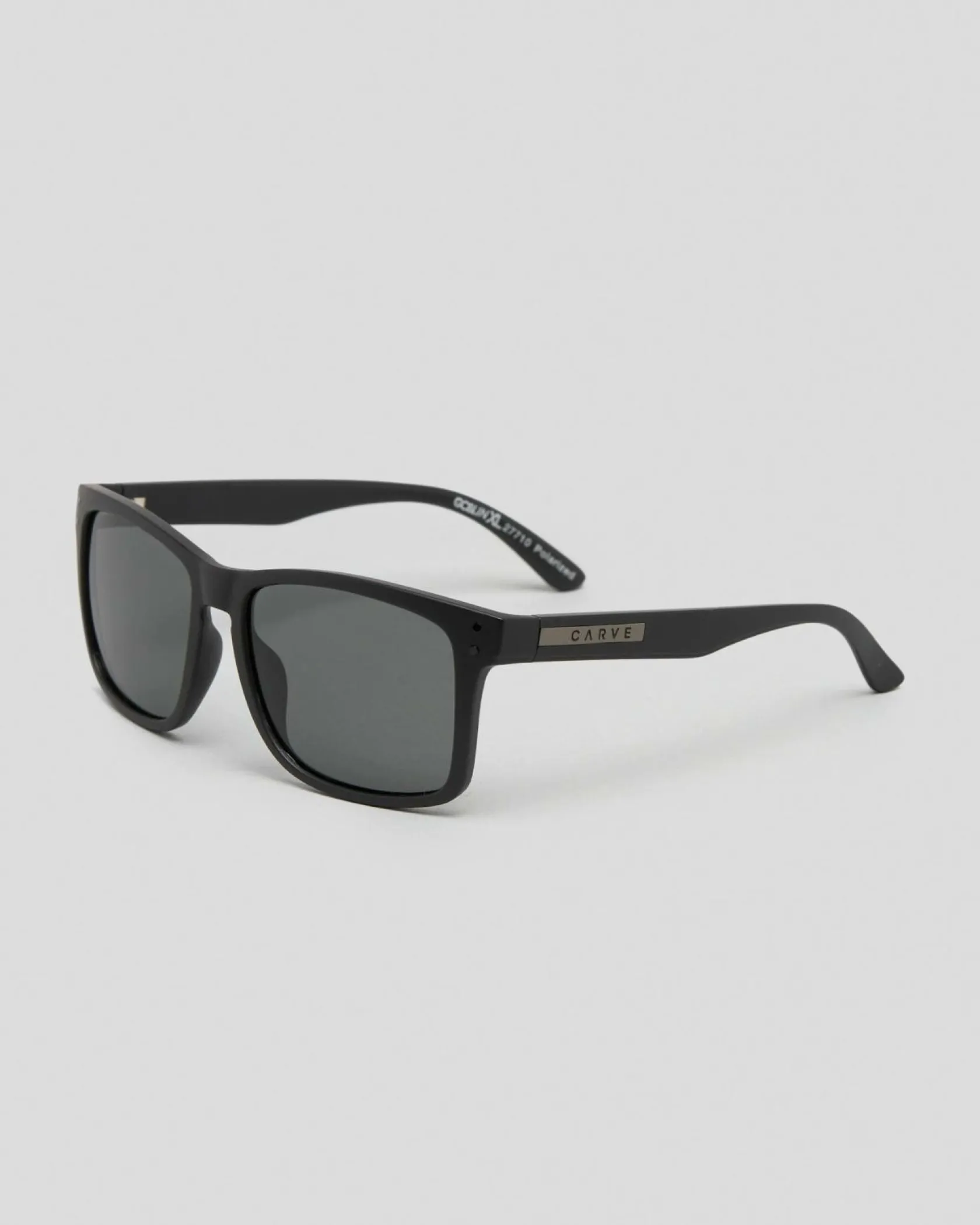 Carve Goblin XL Polarised Sunglasses Matte Black / Grey Polar New