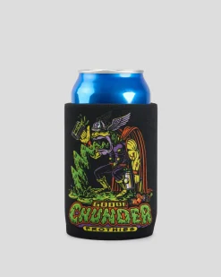 Frothies God of Chunder Stubby Cooler Black Best