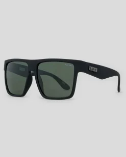 Liive Greed Polarised Sunglasses Matt Black Polar Discount