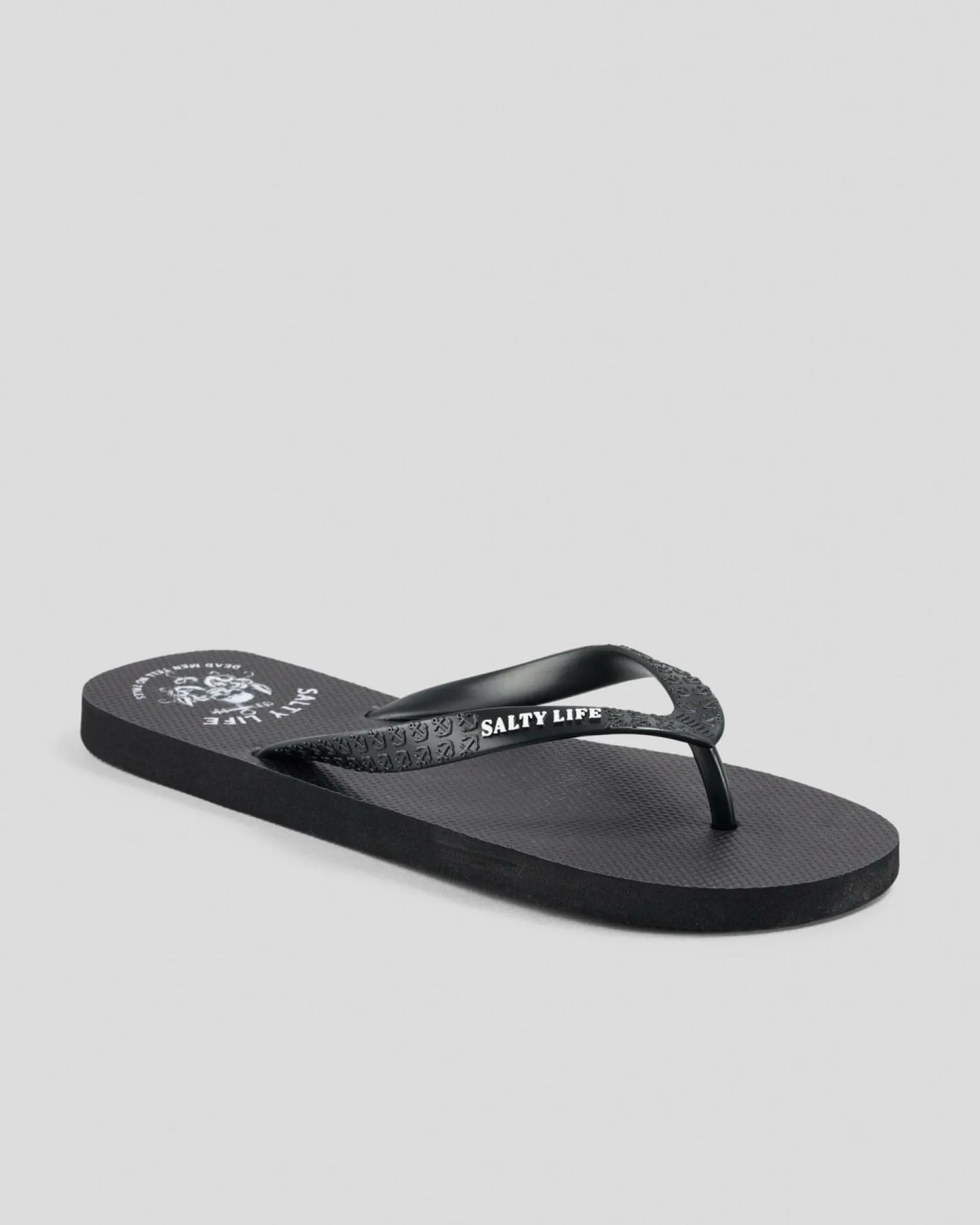Salty Life Grim Thongs Black/white Sale