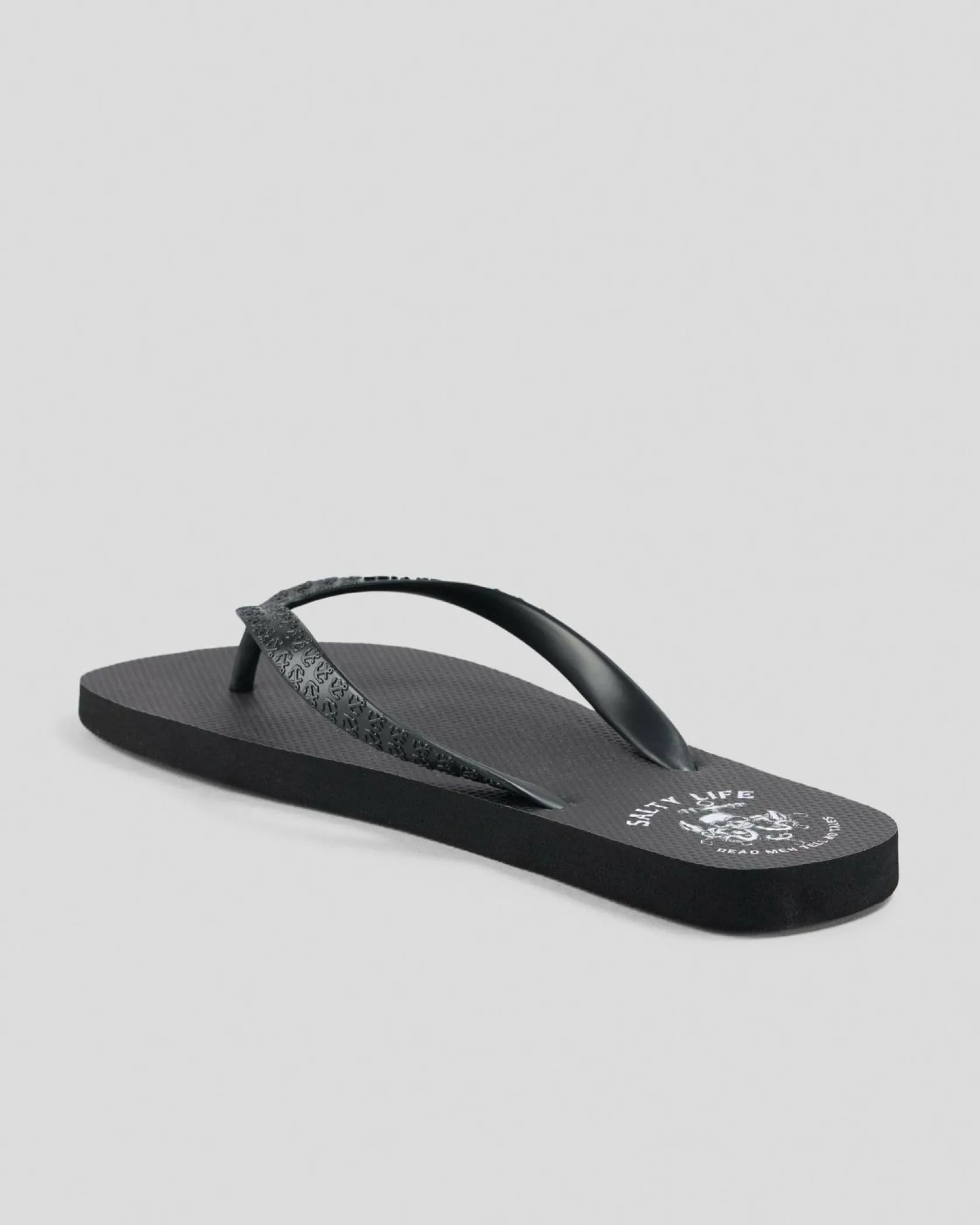 Salty Life Grim Thongs Black/white Sale